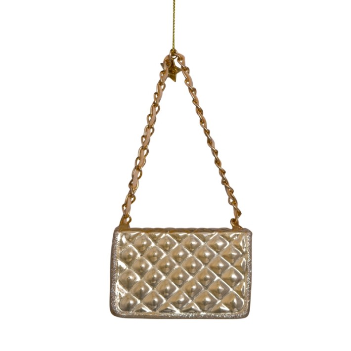 Vondels kerstbal fashion bag - champagne