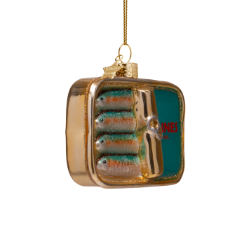 kerstbal blue sardines H7cm