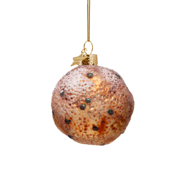 kerstbal oliebol H7cm