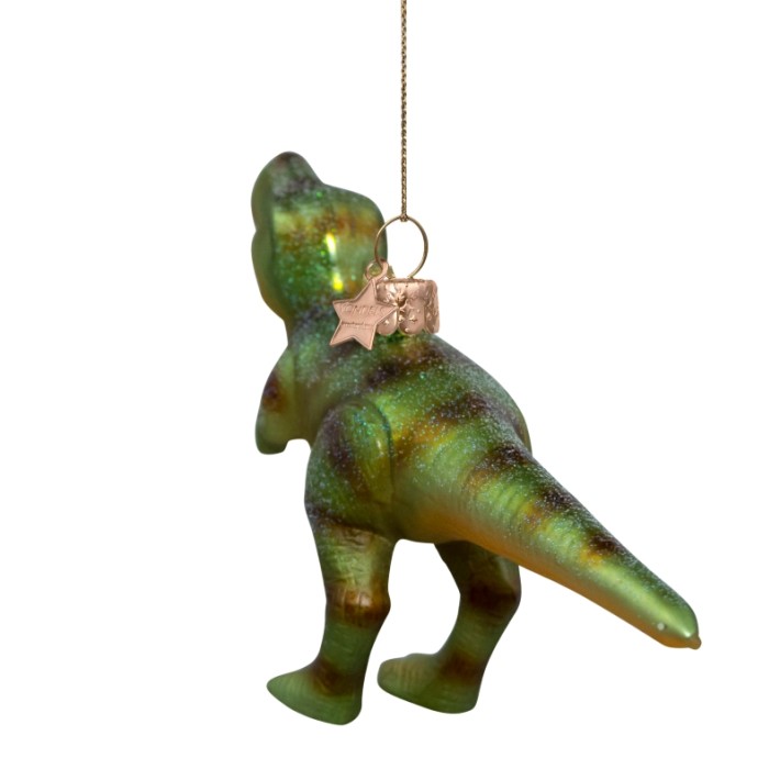 Vondels kerstbal dino - groen