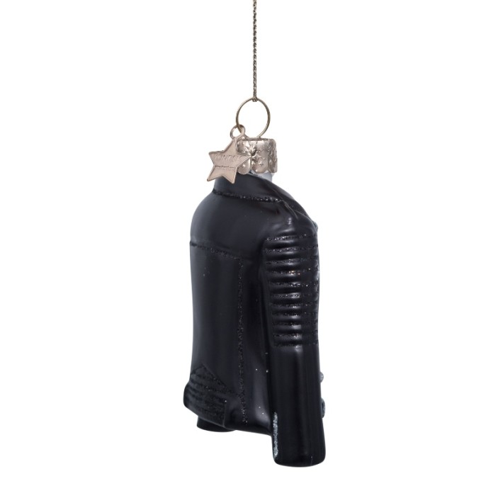 Vondels kerstbal motorjas - zwart