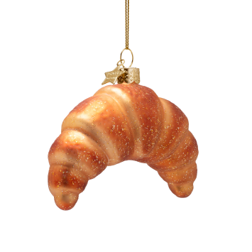kerstbal croissant H8.5cm
