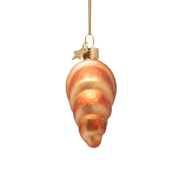 kerstbal croissant H8.5cm