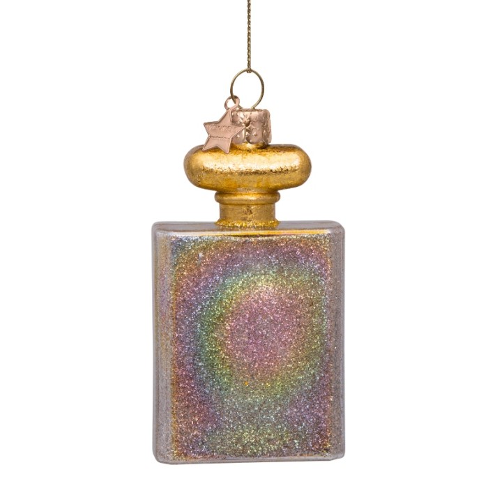 Vondels kerstbal no. 5 favorite parfum - glitter