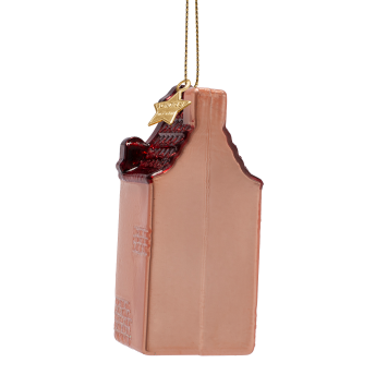 kerstbal canal house pink H8.5cm