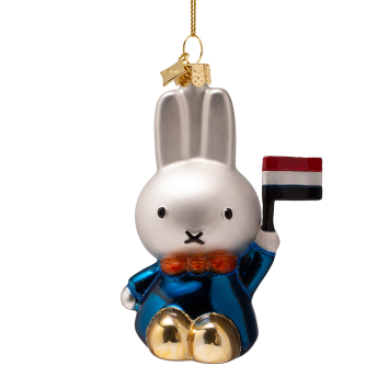 Vondels kerstbal Nijntje/Miffy traditional dutch H11cm