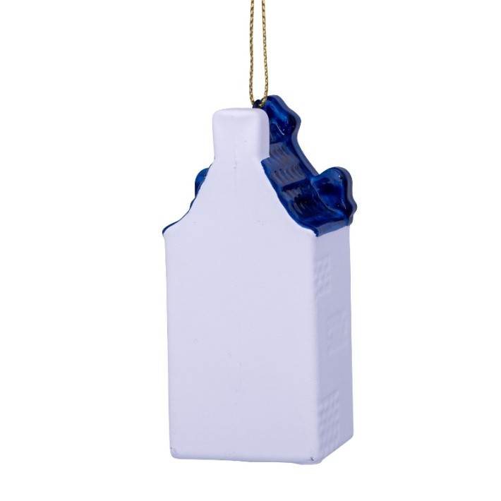 Vondels kerstbal grachtenpand nekgevel