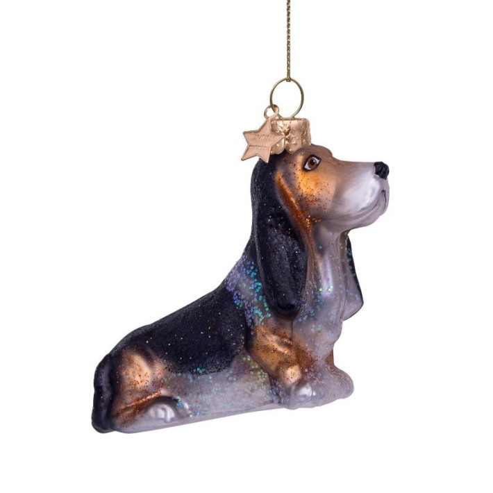 Vondels kerstbal basset hond