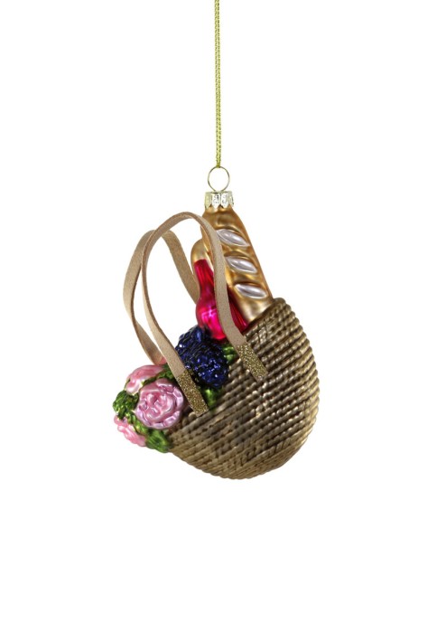 Cody Foster kerstbal picknickmand met hengsel
