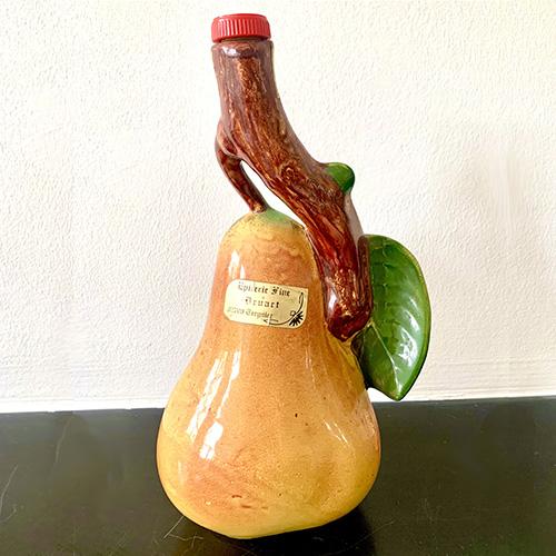 majolica pear liqueur bottle