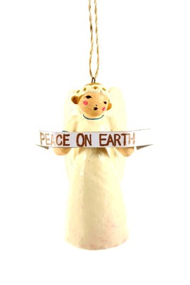 Cody Foster kerstbal engel - peace on earth