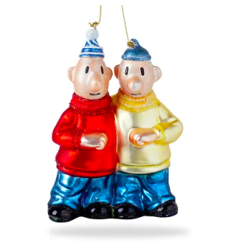 christmas ornament pat and mat